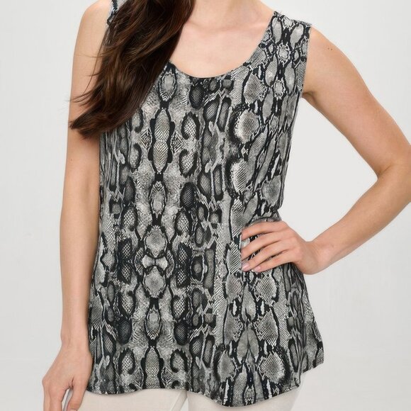 Hit Print Sleeveless Tank Top - Picture 1 of 6